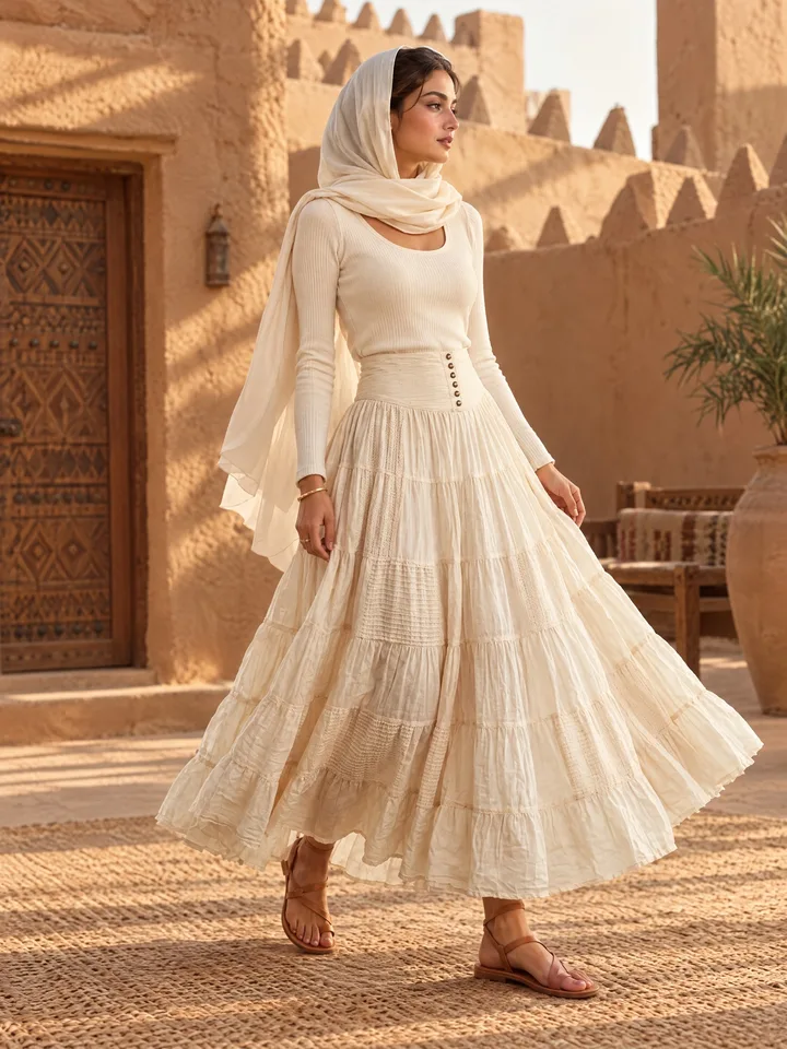 إطلالة أزياء محتشمة من O8.design