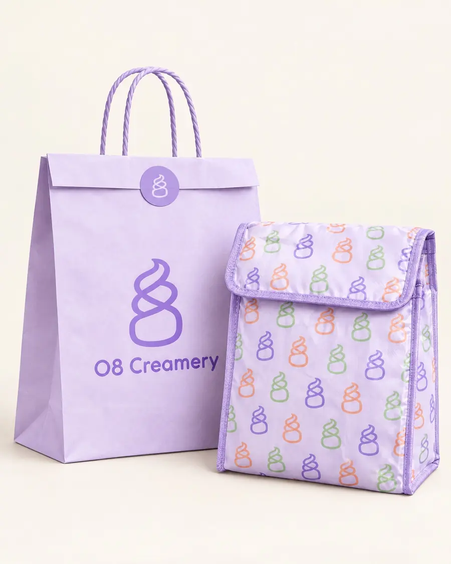 شنطة توصيل الآيس كريم من O8 Creamery
